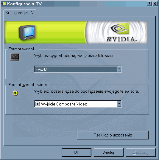 Kabel video. Podłączenie TV do PC, czarno-biały obraz.