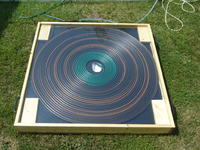 Solar collector - heating water in a small pool