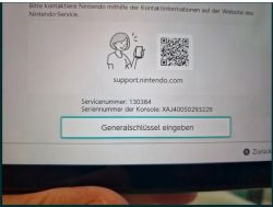 Ekran konsoli Nintendo Switch z komunikatem dotyczącym kontroli rodzicielskiej.