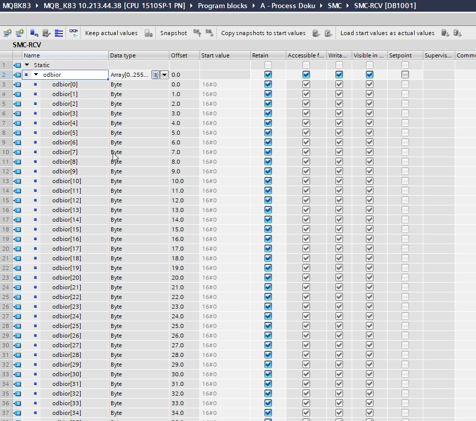 Jak skonfigurować komunikację Siemens S7 1200 z Videojet 1710 przez WSI?