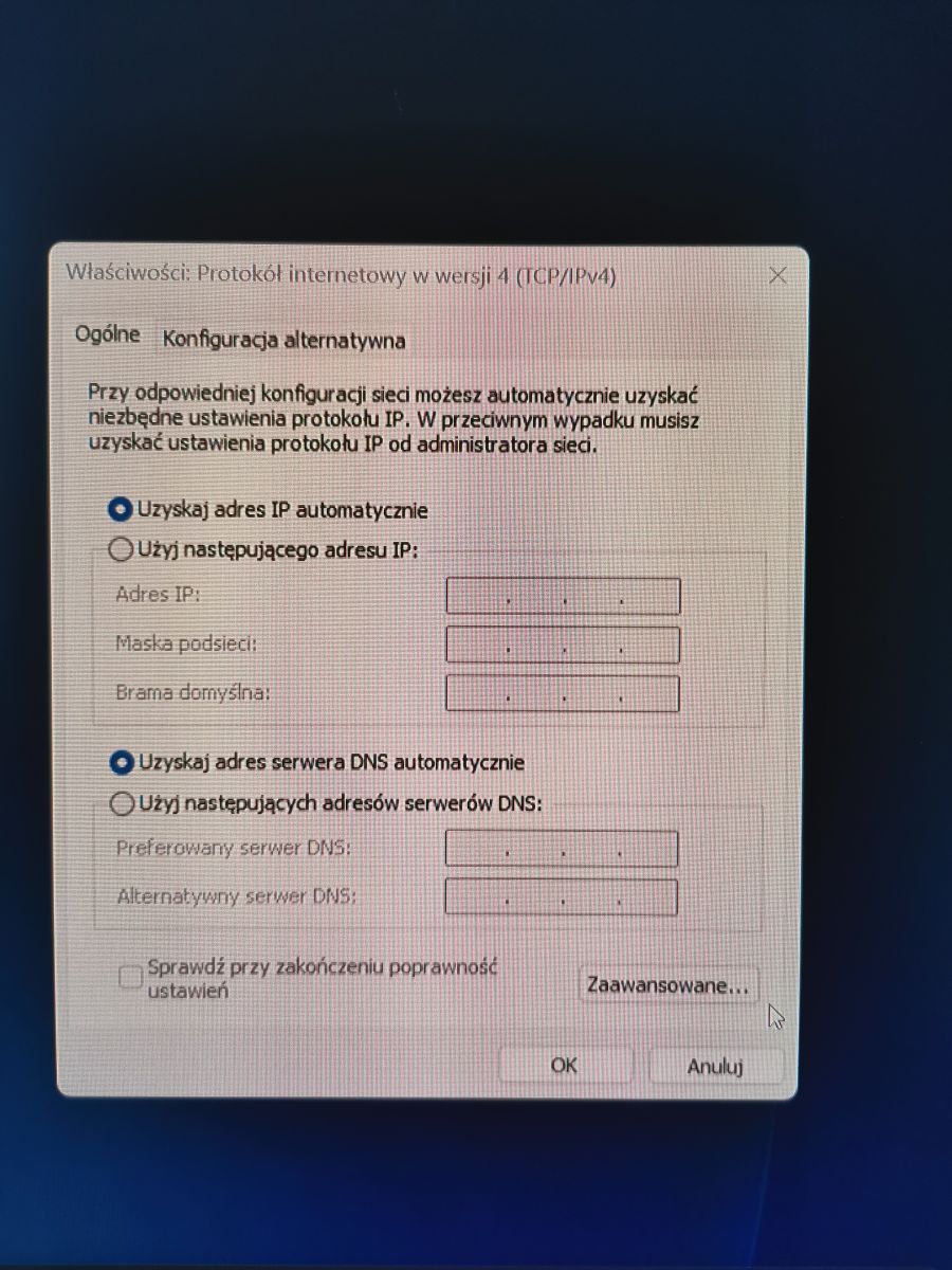 Brak internetu na komputerze i laptopach, działa tylko na telefonach