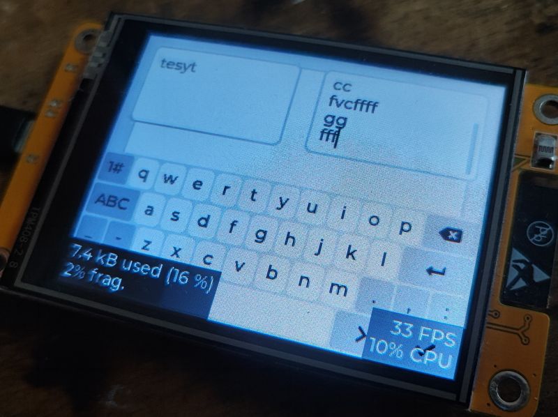 ESP32 and touch display - part 7, how to make a keyboard in LVGL? Login. ESP32 and touch display - part 7, how to make a keyboard in LVGL? Login.