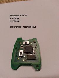 Peugeot 307 2005 - Jak wymienić elektronikę w kluczu po zalaniu?