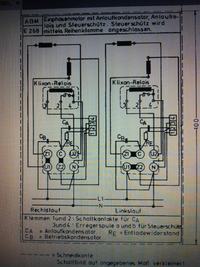 Schemat silnika jednofazowego z dwoma kondensatorami Adam Baumuller GmbH VDE 0530