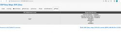 Screenshot of the ESP Easy Mega user interface showing used I2C addresses and supported devices.