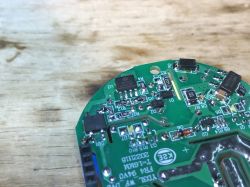 Avatto N-TS10-W1 Circuit Board Close-up of a circuit board with visible electronic components.