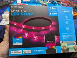Merkury Smart Wi-Fi LED Strip Box Merkury Smart Wi-Fi LED Strip box with smartphone app.