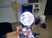 Kolejny wyświetlacz widmowy (pov) w formie kuli