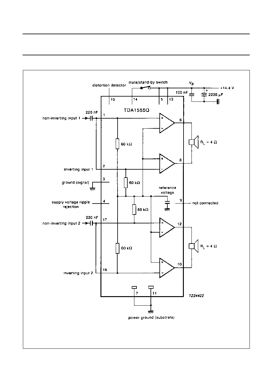 Tda1555q схема усилителя