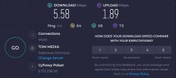 Antena do TP-Link MR400 w środowisku miejskim - Plus/Cyfrowy Polsat, Żuromin