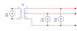 RCD 4-polowy za autotransformatorem 700VA 0-115-230V z odczepem?