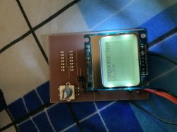 Electronic components tester for Atmega328P and LCD Nokia 5110
