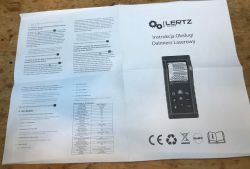 Instrukcja obsługi dalmierza laserowego Lertz LZTS80