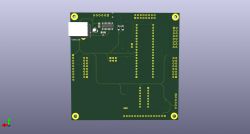 Projekt płytki PCB z komponentami