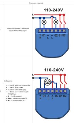 Wiring diagrams for B3Z NOUS relay module in 110–240V AC configurations