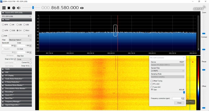 Porównanie dwóch odbiorników RTL-SDR Porównanie dwóch odbiorników RTL-SDR