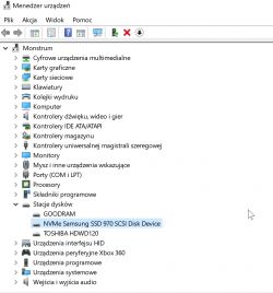 Samsung 970 EVO Plus - Windows nie wygrywa dysku NVMe
