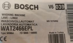 Bosch Washing Machines Decoding Model Numbers WAN242 WAN240