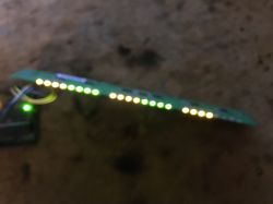 Printed Circuit Board with Flashing LEDs Flashing LED board