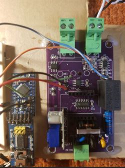 Image shows the main PCB of an energy meter with CSE7759 and Arduino.