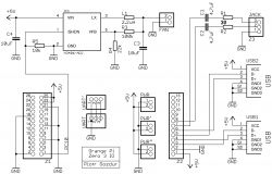 Schemat połączeń dla płytki rozszerzeń Orange Pi Zero 3 z wentylatorem.