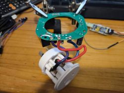 Electronic Circuit on a Desk Electronic circuit with wires on a desk.