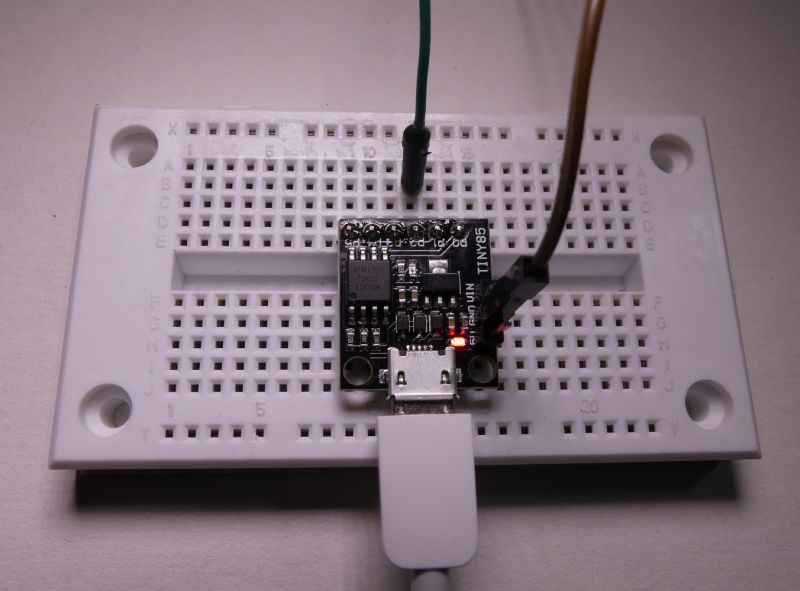 DigiSpark mini Arduino ATtiny85 module, commissioning, test DigiSpark mini Arduino ATtiny85 module, commissioning, test