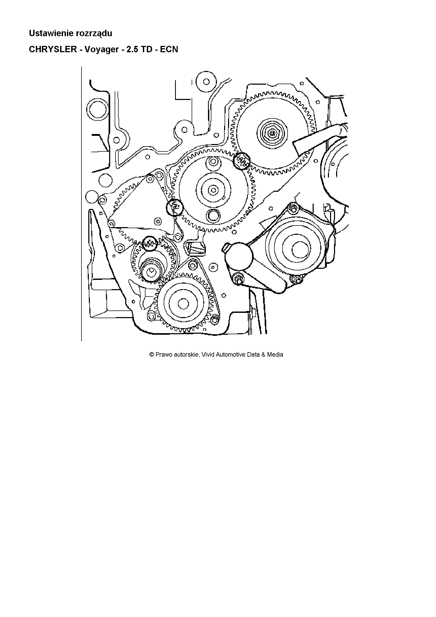 Ustawienie Rozrzadu Chrysler Voyager 2.5 Td - Elektroda.pl