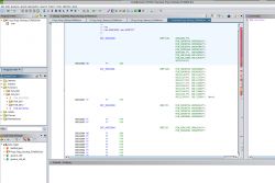 Screenshot of Ghidra software showing binary code view.