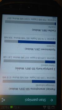 Samsung Xcover 2 Mało pamięci mimo że wszystko jest na karcie