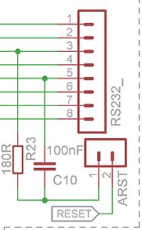 FT232RL podłączenie do atmegi na płytce testowej