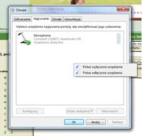Asus K52J, Windows 7 64-bit: jak włączyć Stereo Mix na Conexant CX 20671?
