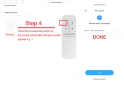 Instructions for pairing an eWeLink remote with a device.