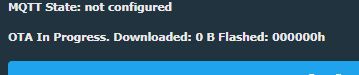 OTA Status: in progress, no data downloaded or flashed yet