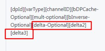 Screenshot showing TuyaMCU channel configuration and commands for linking and setting deltas for voltage, current, and power.