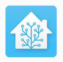 Home Assistant Logo Home Assistant logo on a blue background.