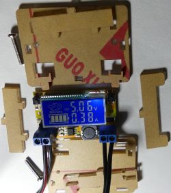 Test przetwornicy DC/DC buck 2A z regulacją oraz wyświetlaczem napięcia i prądu