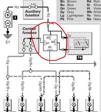 Ford Fiesta Mk4 1.8D - Jak podłączyć przekaźnik do świateł postojowych?