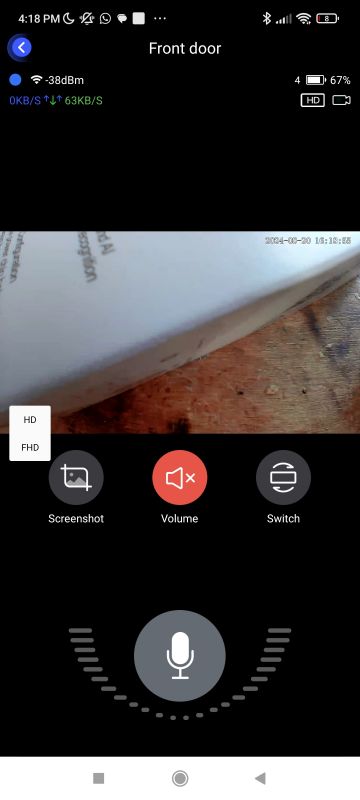 WiFi wireless video intercom - test, app and interior WiFi wireless video intercom - test, app and interior