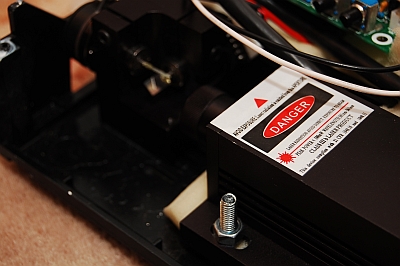 projektor laserowy 500mW 532nm na galvach 20kpps :)