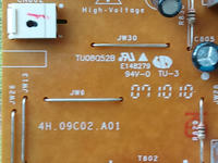 Asus VW222S, zasilacz.