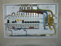  One Circuit with 4 Room Lights & Bathroom Socket: Electrician's Work, 1.5 mm Copper Wire, B10 ESM