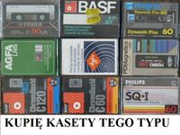 [Kupię]Stare markowe kasety magnetofonowe audio czyste i nagrane.