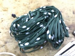 WS2812 LED Lights Set with White Diodes Set of green Christmas tree LED lights with white diodes.