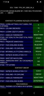 Bład DTCc41200 (fd068) Błedne if. z sieci multipleksowej Laguna 3 2,0 benzyna 2007r.