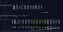 Screenshot showing TuyaMCU process data.