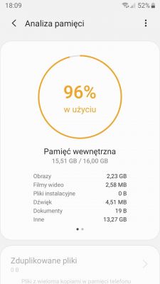 Samsung galaxy J5 - pamięć