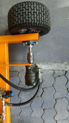 Wózek transportowy - przeróbka na elektryczny, prośba o pomoc w doborze napędu Wózek transportowy - przeróbka na elektryczny, prośba o pomoc w doborze napędu
