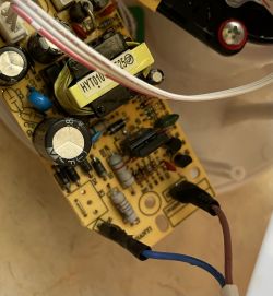 Wartość rezystora na płytce zasilacza nawilżacza HYB-58 - RX 2W po 230V bez schematu