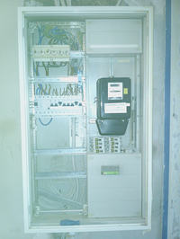 German Electrical Installation: Single-Family Homes, Flat Cables, Connection Points, Meters